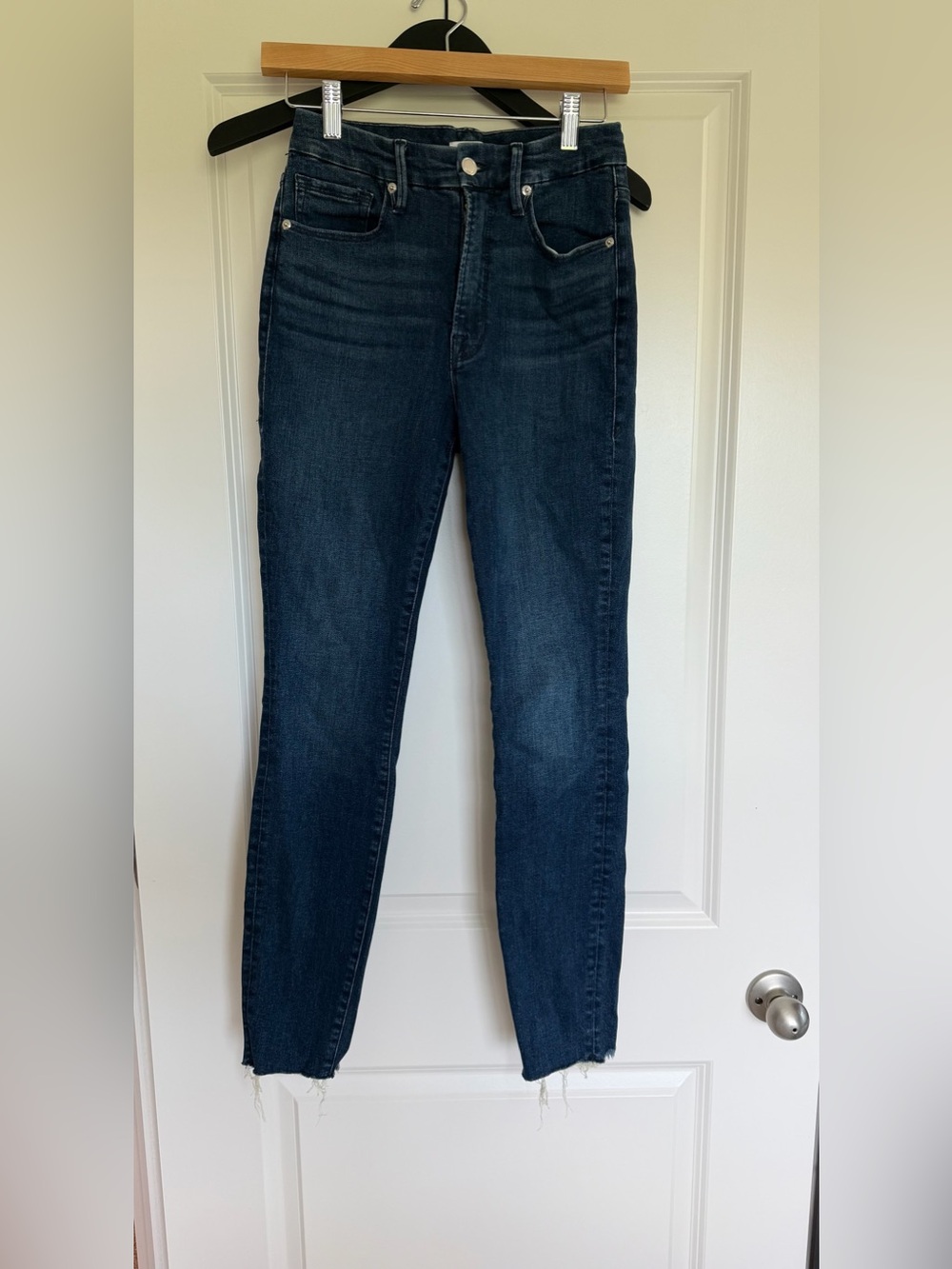 Good American Dark Indigo Skinny Jeans Size 27